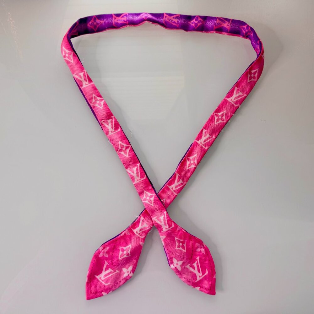 Authentic Louis Vuitton Pink and Purple Monogram Bandeau